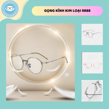 Gọng kính kim loại mã 9888